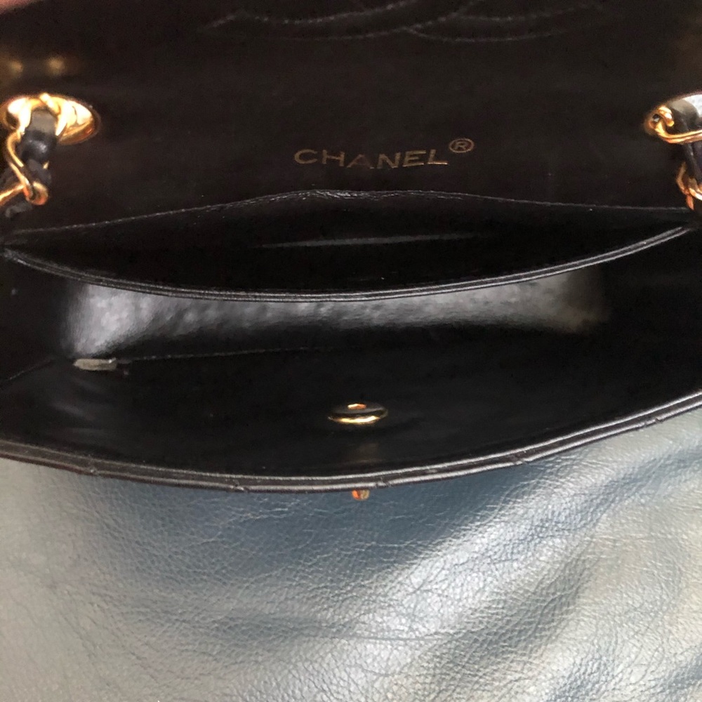 SOLD**Chanel Classic Vintage Two Tone Flap Bag - Picture 12 of 15